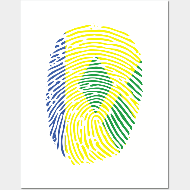 ST. VINCENT AND THE GRENADINES FINGER PRINT - CARNIVAL CARIBANA TRINI PARTY DJ Wall Art by FETERS & LIMERS